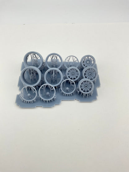 1/24 Buick GNSX wheels and tires 19 inch front 20 rear