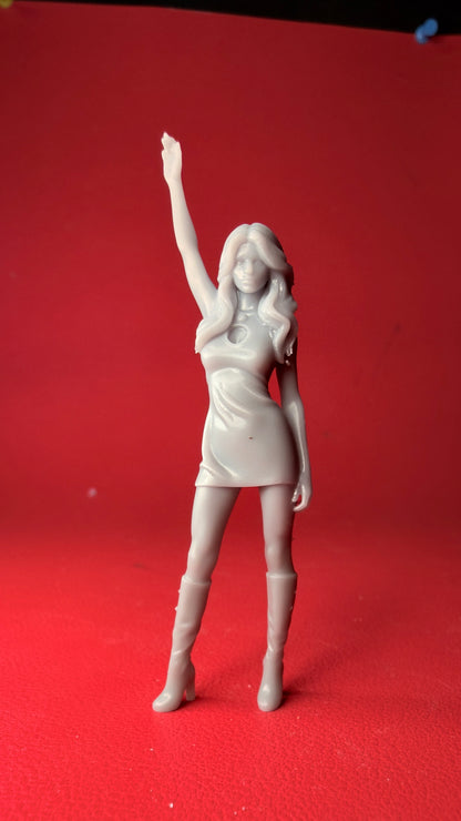 60s style dragstrip backup girl number one