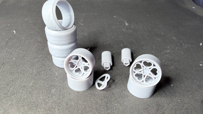 Heart Wheels, exhaust tips and steering wheel