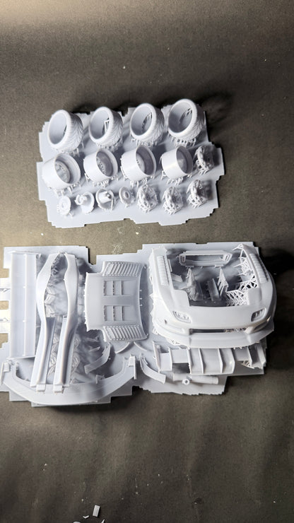 Time attack bodykit for Tamiya 1-24 Rx7