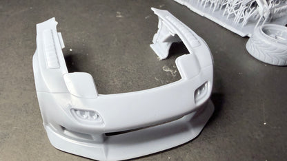 Time attack bodykit for Tamiya 1-24 Rx7