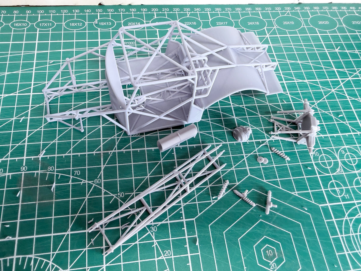 1955 Chevy Double frame outlaw drag chassis 1/25