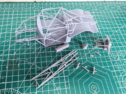 1955 Chevy Double frame outlaw drag chassis 1/25