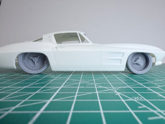 63-67 C2 Corvette Restomod knockoffs 22 back 20 front