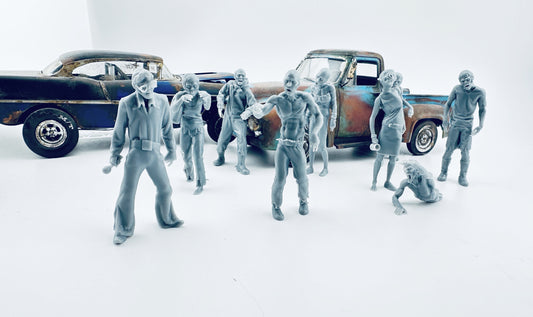 Diorama of the undead... ZOMBIES EVERYWHERE