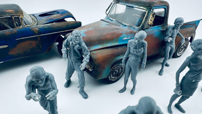 Diorama of the undead... ZOMBIES EVERYWHERE