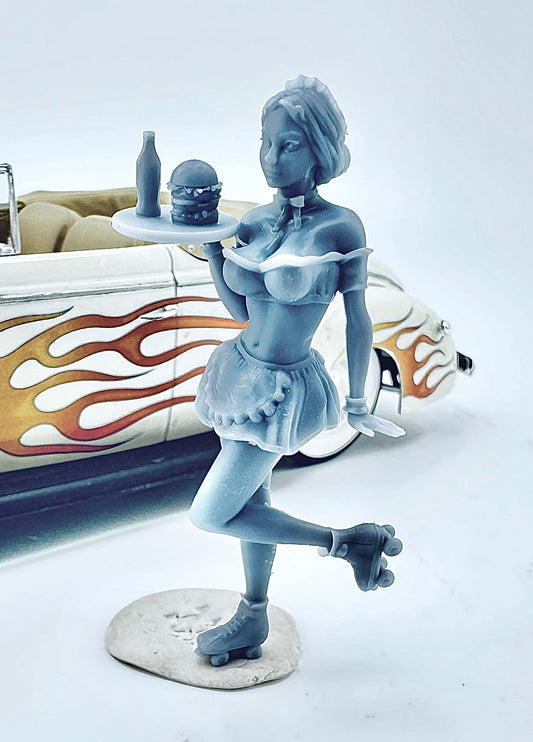 Roller Skating Diner Waitress