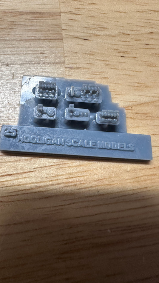 Set of 5 dash switches