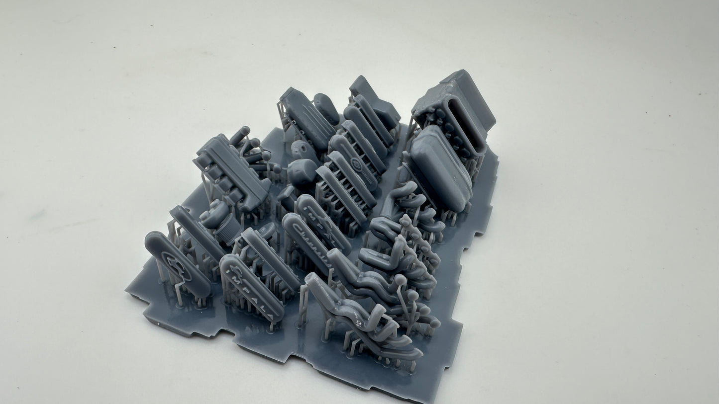 Billet LSX Show Engine with Transmission