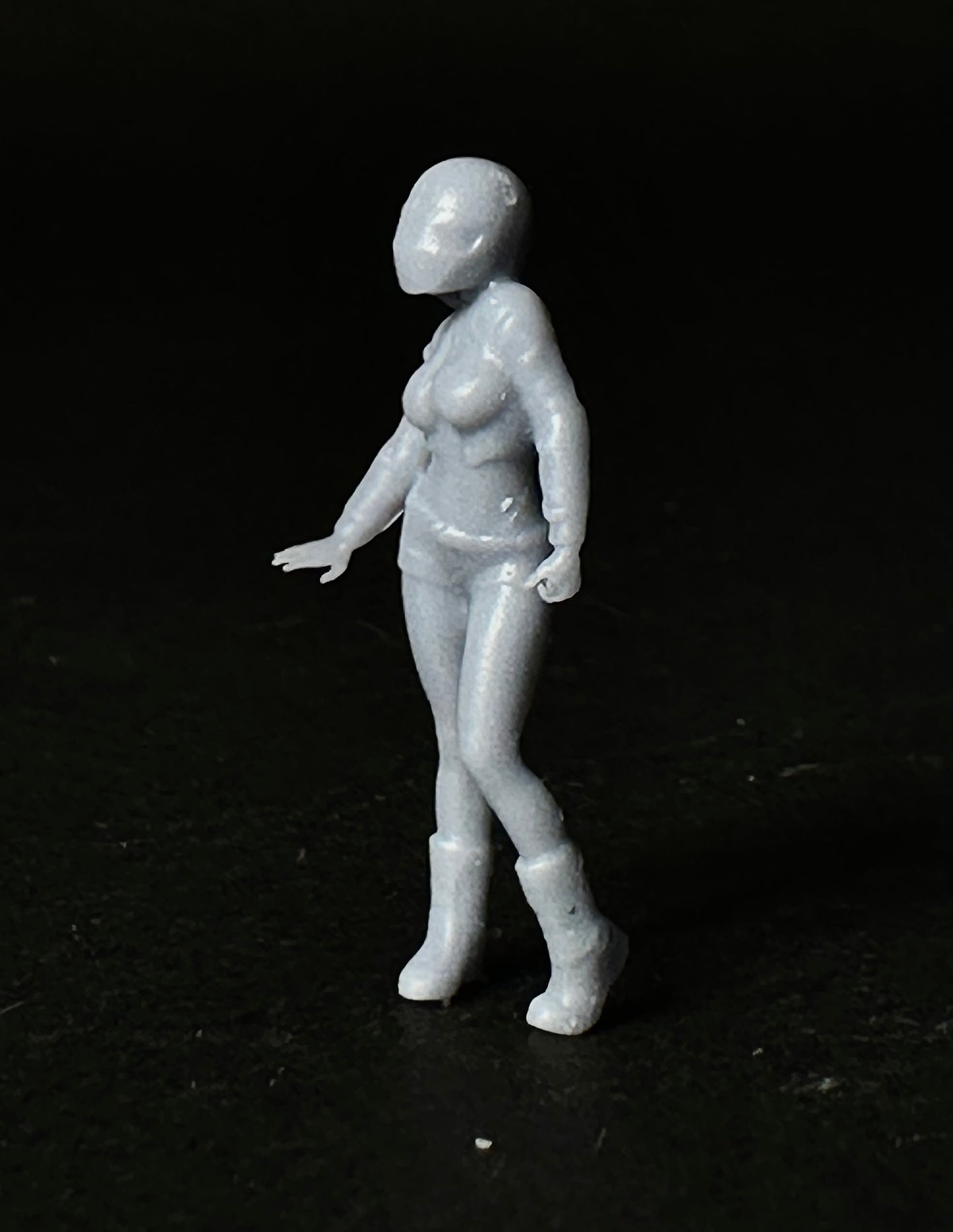 standing Motorcycle girl