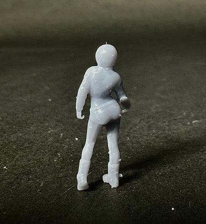 standing Motorcycle girl