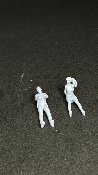 1/64 motorcycle cop giving ticket