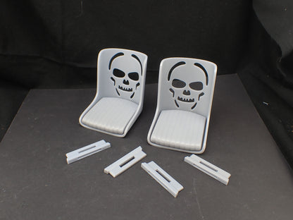 1/8 Scale Skull Hot Rod Seats