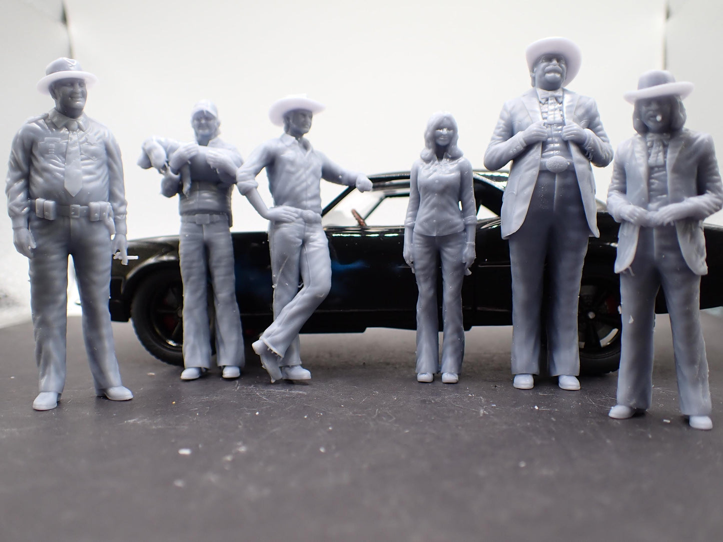 1:25 Smokey and Bandit figurines 3d printed each or all 7 includes JR
