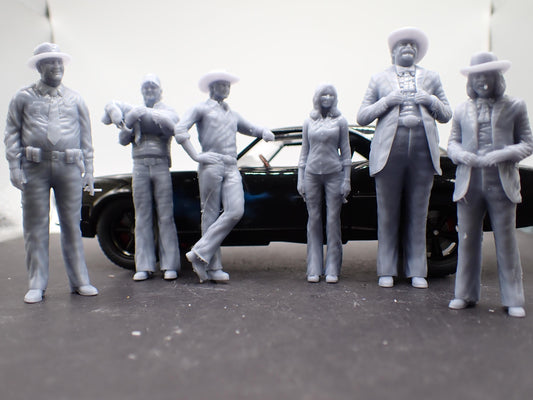 1:25 Smokey and Bandit figurines 3d printed each or all 7 includes JR