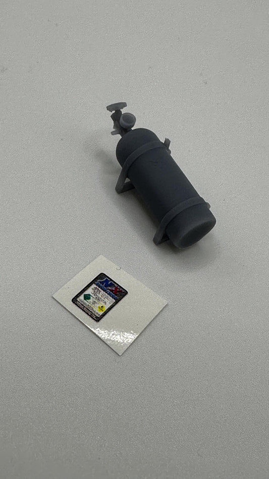 1/25 scale  N/x bottle with attached bracket and decal