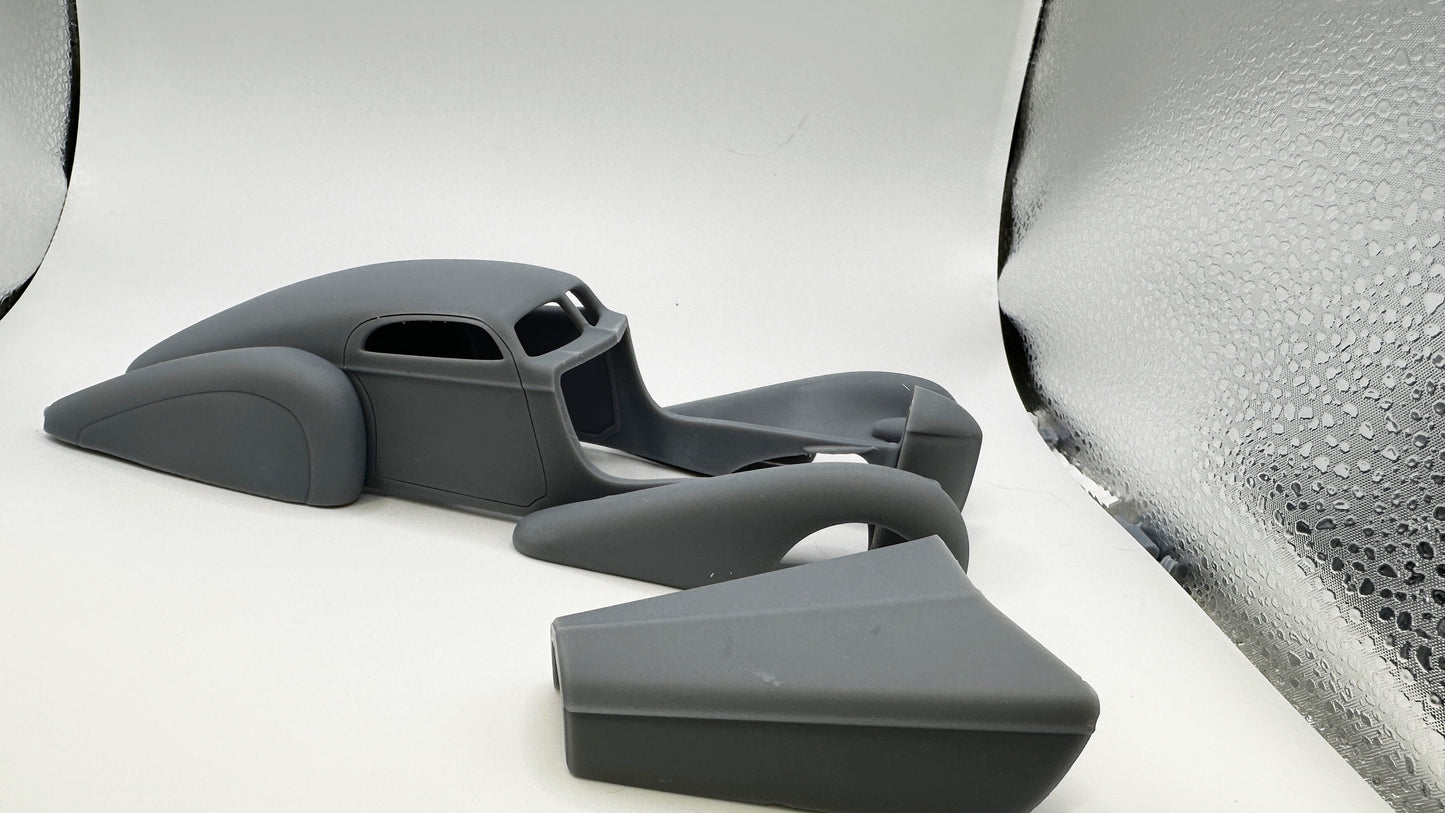 1/25 scale, fully custom Cadillac body and hood