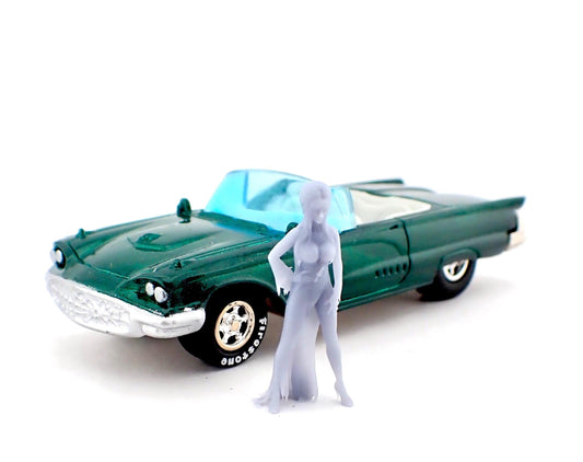 1/64 Elvira 3d printed for Macabre car by Johnny Lighting (car not included)