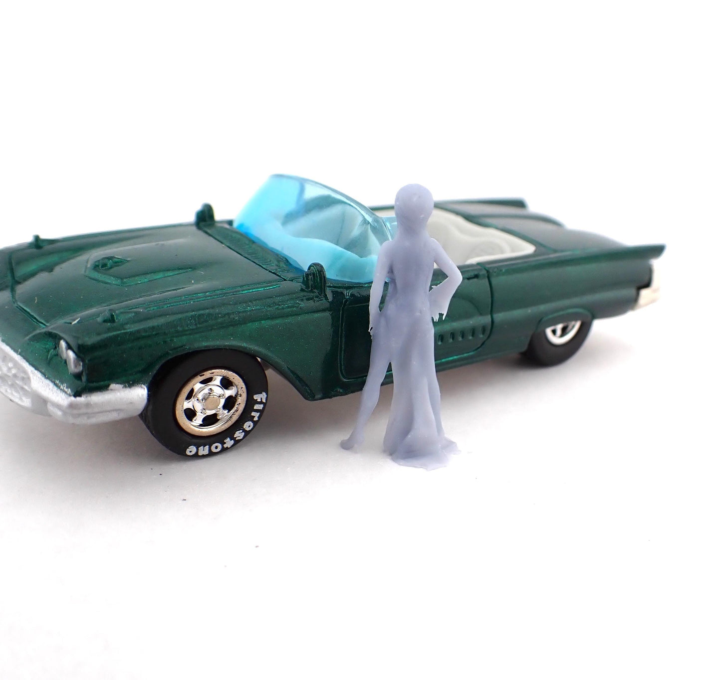 1/64 Elvira 3d printed for Macabre car by Johnny Lighting (car not included)