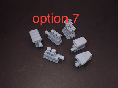 1/25 Intakes superchargers 7 options