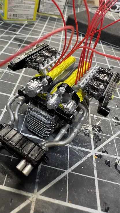 1/25 Lamborghini Countach engine