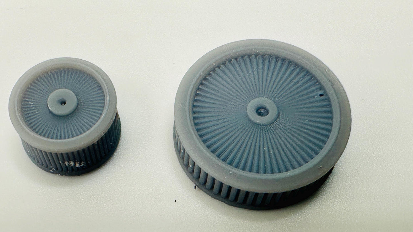 2 K&N high flow air cleaners 3d printed