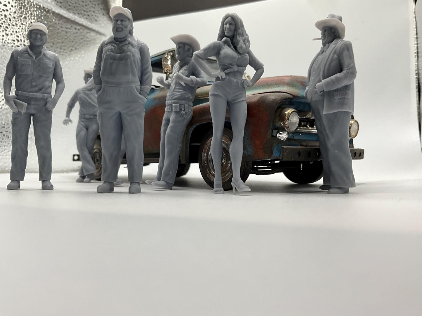 Dukes of Hazard cast 1/25 scale 3d printed