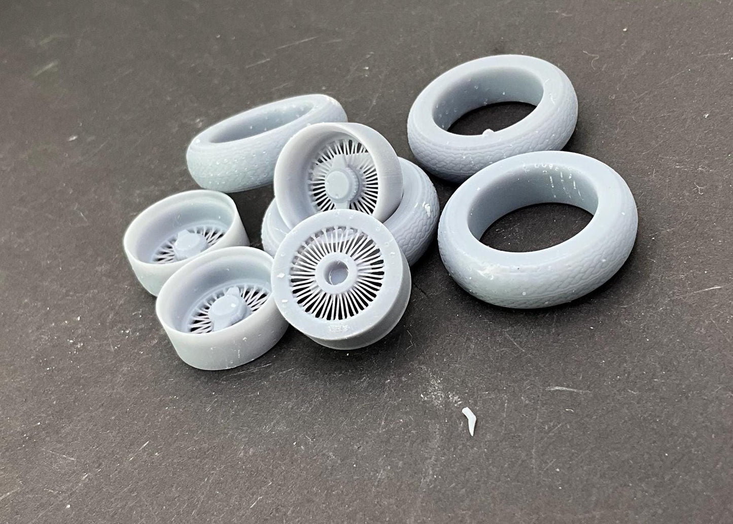 Wire Wheels Scale Model 3D Printed