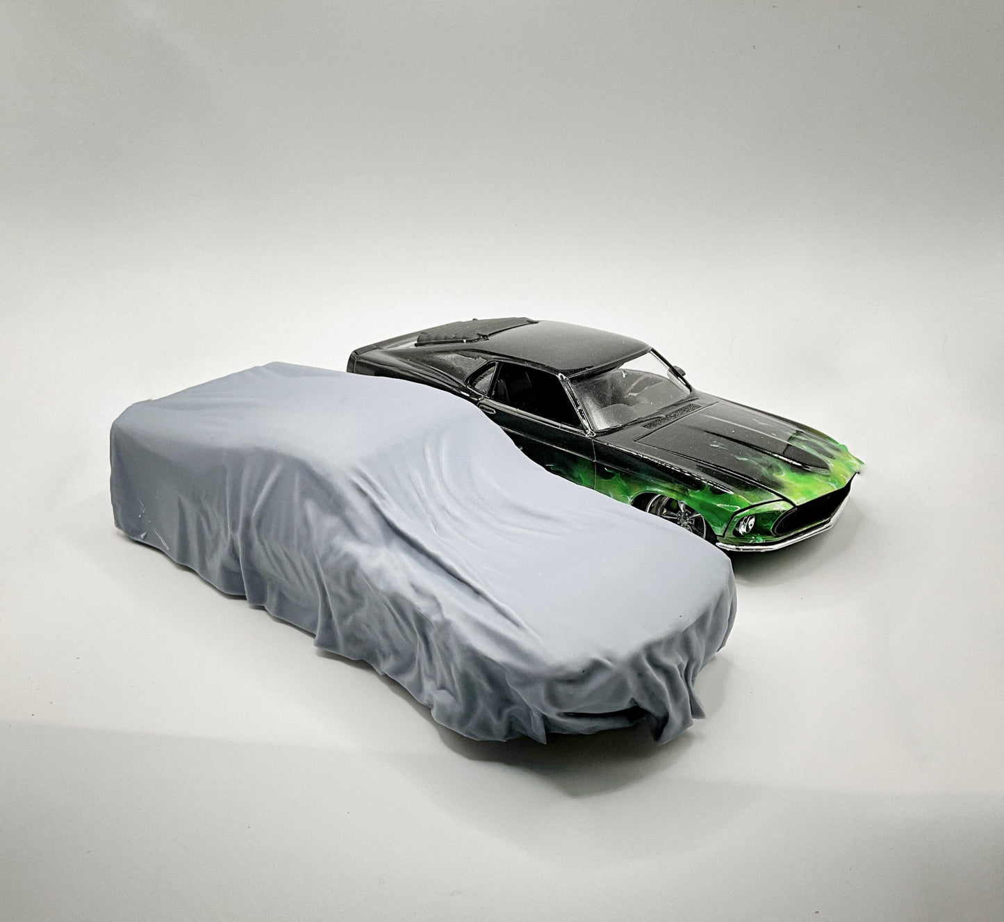 1/25 scale covered up Mustang for Diorama 3d printed