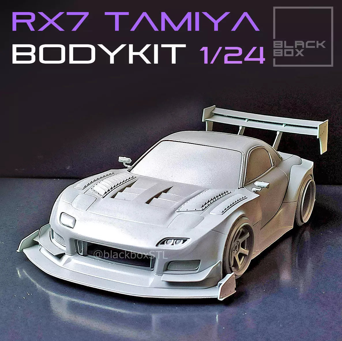 Time attack bodykit for Tamiya 1-24 Rx7